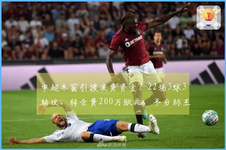 中超冬窗引援浪费资金？22场3球3助攻，转会费200万欧元，平分标王荣耀